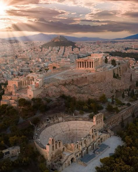 Athens, Greece Cavo Tagoo Mykonos, Greek Aesthetic, Best Places In Europe, Ancient Athens, Athens Acropolis, Greece Trip, Voyage Europe, Places In Europe, Ancient City