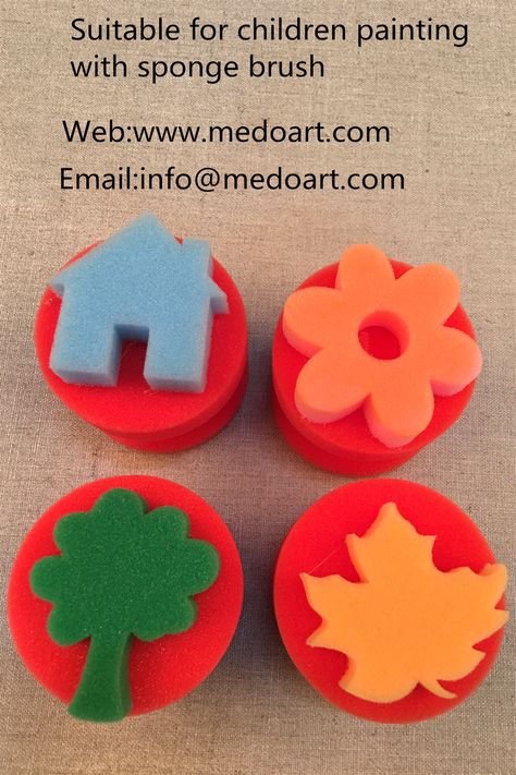 Sponge Paint Brush, Sponge Rollers, Drawing Toys, Foam Stamps, Art & Craft Paint, Sponge Painting, Montessori Toddler Activities, Craft Classes, Small Letters