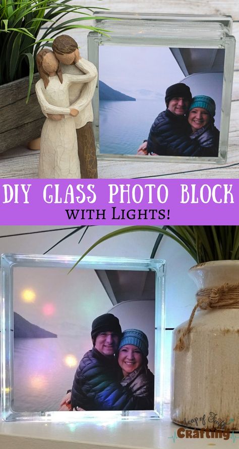 glass block crafts pinterest Resin Shadow Boxes, Glass Block Photo Ideas, Glass Cube Ideas, Glass Block Crafts Night Lights, Glass Box Ideas, Glass Block Crafts Diy Project Ideas, Glass Cubes With Lights, Glass Block Crafts Diy, Diy Glass Blocks With Lights