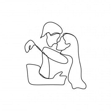 Drawing Of Couple Kissing, Line Drawing Of Couple, Art Abstrait Ligne, Minimalist Drawing, Couple Kissing, Continuous Line Drawing, One Line Drawing, Outline Art, Abstract Line Art