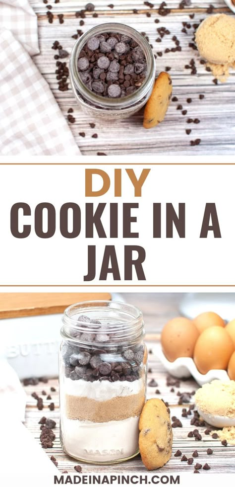 Diy Cookie Mix Gift, Chocolate Chip Cookie In A Jar Recipe Gift, Biscuits In A Jar Gift, Cookie In Jar Gift Ideas, Diy Cookie Mix In A Jar, Mason Jar Cookie Mix Recipe Printable, Homemade Cookie Mix In A Jar, Chocolate Chip Cookie In A Jar, Mason Jar Chocolate Chip Cookies