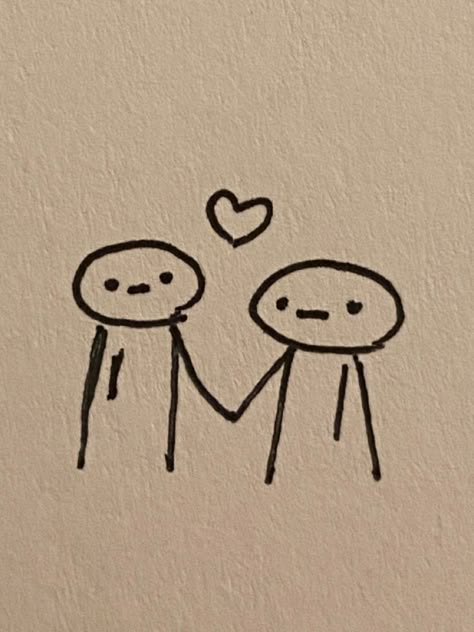 Easy Cute Drawings Love, Stick Figure Sketch, Love Mini Drawing, Random Doodles Easy Cute, Cute Tiny Sketches, So Easy Drawings, Drawing Ideas Easy Doodles Aesthetic, Silly Doodles Funny Love, Cute Doodles Aesthetic Love