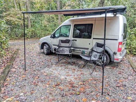 REVEAL: Meet Dolly - Ford Transit Connect Camper Van Conversion Ford Transit Camper Conversion, Transit Camper Van, Ford Transit Connect Camper, Transit Connect Camper, Camper Van Kitchen, Small Camper Vans, Kangoo Camper, Minivan Camper Conversion, Small Camper