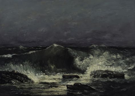 The Wave - COURBET, Gustave — Google Arts & Culture Gustav Courbet, Giovanni Boldini, Istoria Artei, French Paintings, Gustave Courbet, History Painting, Stormy Sea, Digital Paintings, Oil Painting Reproductions