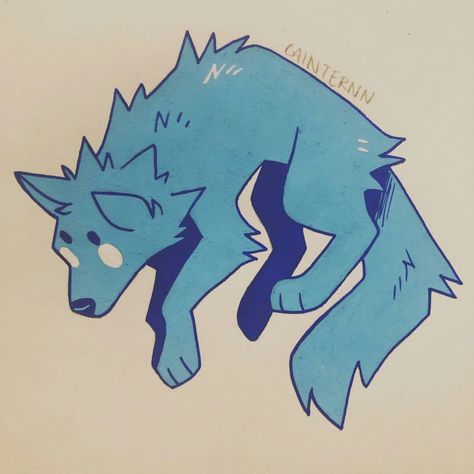 Blue Wolf, Cute Cat Memes, Posca Art, Canine Art, Get Back To Work, 판타지 아트, Cute Animal Drawings, Art Tutorials Drawing, Back To Work