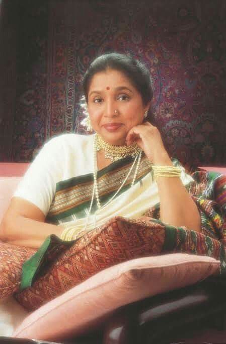 Indian Singers, Evergreen Songs, Army Look, Asha Bhosle, Indian Bedroom Decor, Indian Bedroom, Old Movie Posters, 85th Birthday, Bollywood Pictures