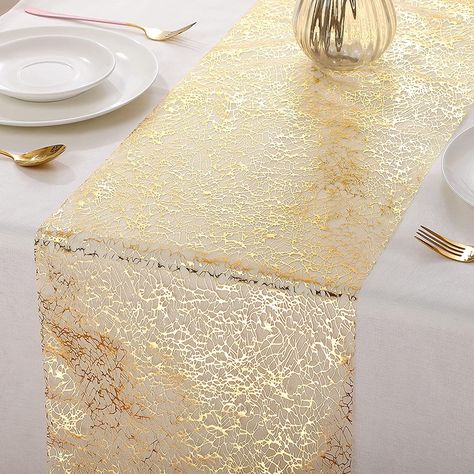 Rose Gold Table Runner, Gold Table Runner, 50th Wedding Anniversary Decorations, Metallic Table, Elegant Party Decorations, Golden Table, Rose Gold Table, Glitter Table, Gold Table Runners