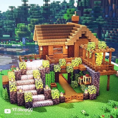 Minecraft Hus, House Ideas Minecraft, Blueprints Minecraft, Houses Blueprints, Construction Minecraft, Minecraft House Ideas, Case Minecraft, Capas Minecraft, Minecraft Decoration