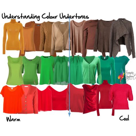 Understanding colour undertones Warm Skin Tone Colors, Autumn Skin, Deep Winter Colors, Inside Out Style, The Undertones, Winter Typ, Warm Skin Tone, Warm And Cool Colors, Spring Color Palette