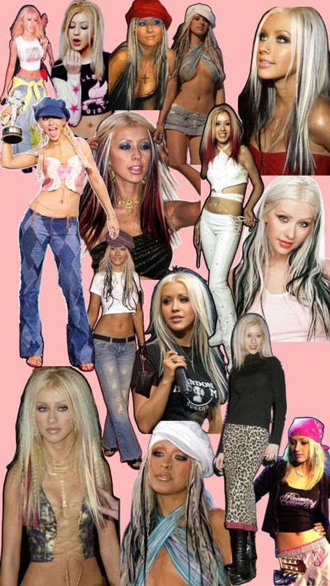 Pop princess Y2K Early 2000s Pop Stars, 2000 Pop Stars, Iconic Y2k Characters, Y2k Iconic Looks, 2000s Glam Aesthetic, Y2k Outfits Halloween, Popstar Costume Ideas, Y2k Popstar Aesthetic, Pop Icons Costume