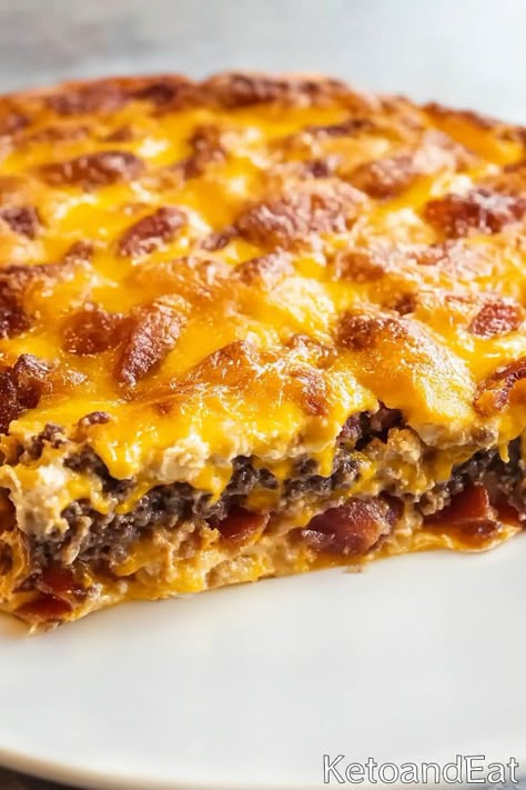 Carnivore Bacon Cheeseburger Casserole Recipe Keto Hamburger Bake Cheeseburger Casserole, Carnivore Diet Ground Beef And Eggs, Carnivore Bacon Cheeseburger Casserole, Hamburger Based Meals, Cheeseburger Garbage Bread, Carnivore Burger Patties, Keto Dinner Recipes Groundbeef, Carnivore Ground Beef Casserole, Carnivore Bacon Cheeseburger Soup