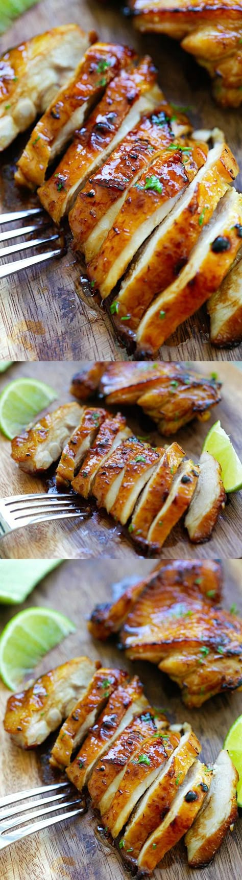 Honey Lime Chicken – crazy delicious chicken with honey for your family, takes only 20 mins #com312D Chicken With Honey, Honey Lime Chicken, Ayam Bakar, Diner Recept, Chicken Marinade, Honey Lime, Asian Chicken, Lime Chicken, Best Chicken