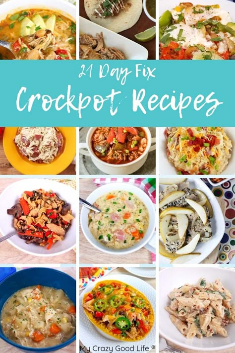 These 21 Day Fix Crockpot recipes are the perfect way to stay on track–easy dinner ideas are always welcome, especially when they're healthy slow cooker recipes! 21 Day Fix slow cooker | Healthy Crockpot Meals | Beachbody Recipe Ideas #healthy #21dayfix #portionfix 21 Day Fix Crockpot, Healthy Crock Pot Recipes, Healthy Crockpot Meals, My Crazy Good Life, Slow Cooker Healthy, Recipe Ideas Healthy, Healthy Crock Pot, Healthy Slow Cooker Recipes, 21 Day Fix Diet