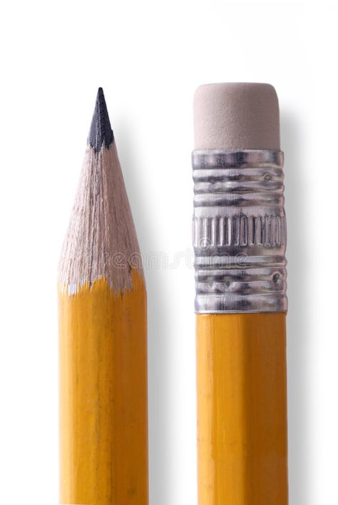 Chewed Pencil, Pencil Transformation, Object Sketching, High School Supplies, Pencil And Eraser, Pencil With Eraser, Tennis Posters, Wooden Pencil, Color Study