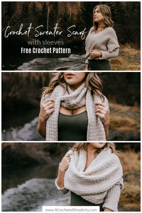 Crochet hooded cowl