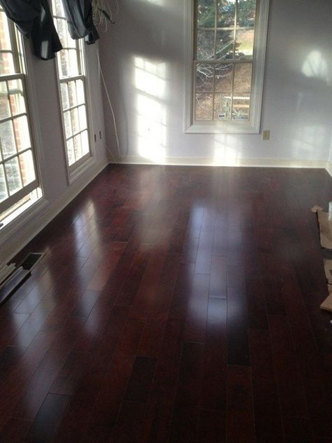 Red Mahogany Floors, Mahogany Floors, Mahogany Flooring, Flat Interior Design, Living Room Wood Floor, New Home Plans, Beautiful Flooring, Hardwood Floors Dark, Modern Kids Room