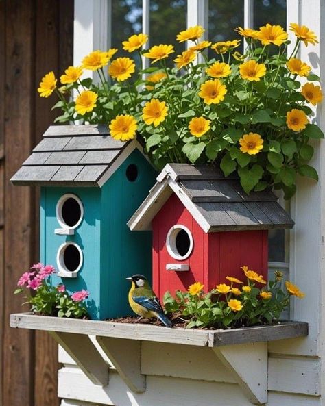 Bird house feeder