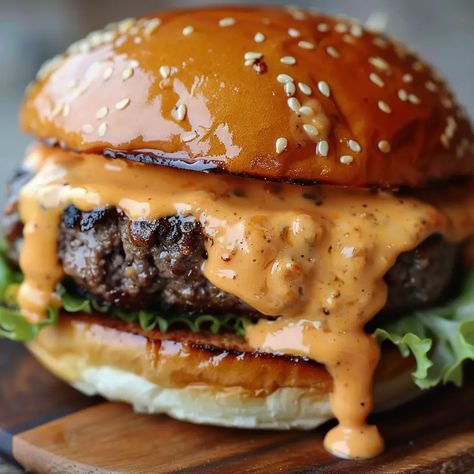 Ultimate Burger Sauce Burger Recipes Sauce, Asian Burger Sauce, Ultimate Burger Sauce, Sauces For Hamburgers, Best Burger Sauce Recipe, Fancy Hamburgers, Burger Sauce Easy, Hamburger Sauce Recipes, Burger Jam