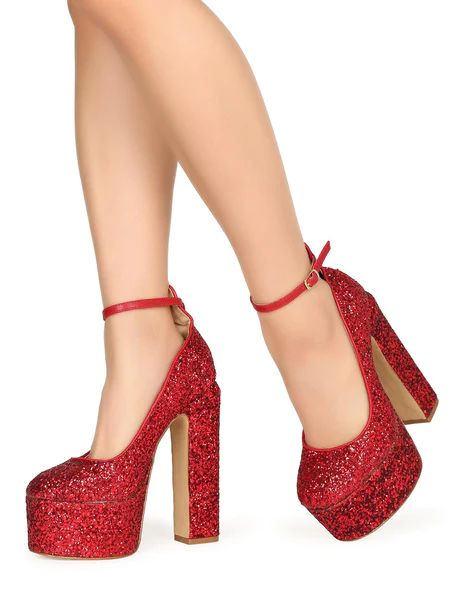 Wizard Of Oz Dorothy Costume, Dorothy Costume, Wizard Of Oz Dorothy, Promotion Ideas, Gorgeous Heels, Red Sparkle, Vegas Baby, Red Heels, Wizard Of Oz