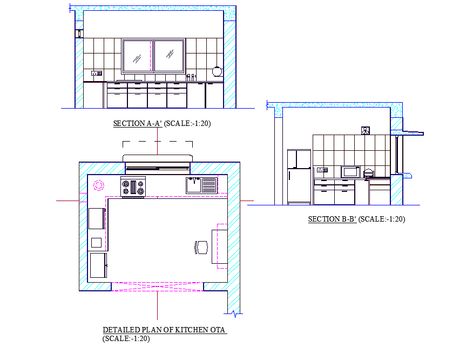 Living Room Plan And Elevation, Kitchen Details Drawing Plan, Bedroom Plan And Elevation, Kitchen Working Drawing Details, Kitchen Plan And Elevation, Section Plan Architecture, Kitchen Details Drawing, Kitchen Elevation Drawing, Plan And Section Drawing