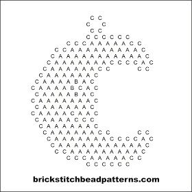 Crescent Moon Halloween Brick Stitch Bead Pendant Pattern Word Chart Beaded Moon Pattern, Seed Bead Halloween, Stitch Bead Pattern, Beaded Moon, Beaded Stars, Moon Halloween, Painting Stencils, Crescent Earrings, Earrings Pattern