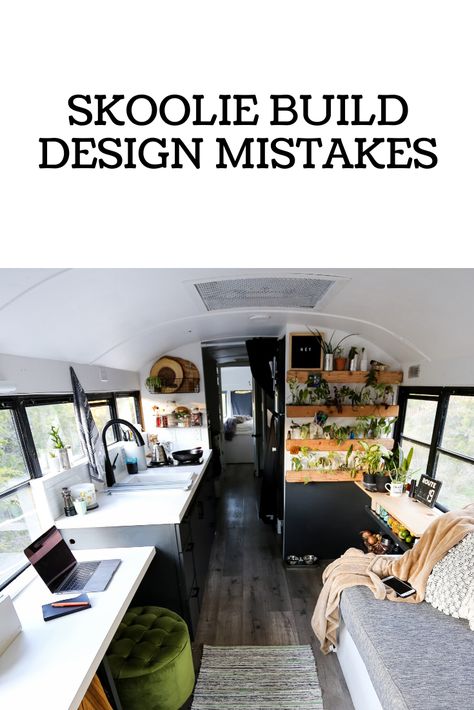 Skoolie Living, Diy Skoolie Conversion, Small Bus Conversion Ideas, Schoolie Renovation, Bus Conversion Interior, Skoolie Conversion Ideas, Skoolie Interior Design, Bus Renovation Diy, Cheap Bus Conversion