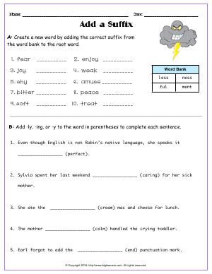 Prefixes And Suffixes Worksheets Grade 4, Adult Worksheets, Suffixes And Prefixes, Suffix Activities, Prefix Worksheet, Picture Story For Kids, Third Grade Worksheets, Suffixes Worksheets, Reading Foundational Skills