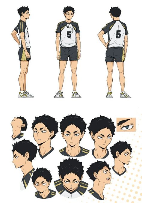 Haikyuu Character Sheet, Reference Sheet Character, Haikyuu Akaashi, Keiji Akaashi, Character Reference Sheet, Character Sheet Template, Anime Boy Hair, Character Design Girl, Akaashi Keiji