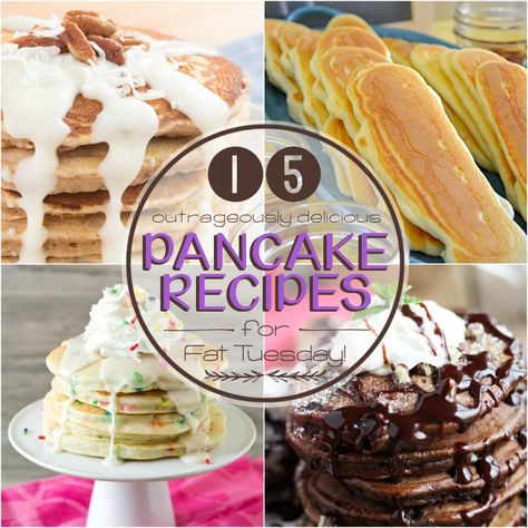 15 Best Pancake Recipes for Fat Tuesday - Why Are Pancakes Eaten on Fat Tuesday #pancake #breakfast #pancakerecipes https://parade.com/843046/jamiesherman/15-outrageously-delicious-pancake-recipes-for-fat-tuesday/ Cake Batter Pancakes, Shrove Tuesday Pancakes, Buttercream Glaze, Pancake Tuesday, Yummy Pancake Recipe, Best Pancake Recipe, Crepes And Waffles, Pancake Breakfast, Lenten Season