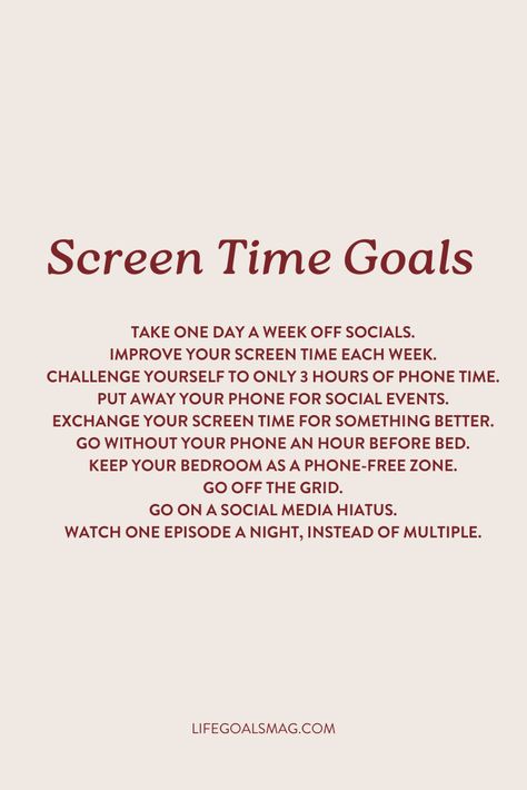 Want to learn how to reduce your screen time and feel more focused in life? Here are 10 ways you can limit your screen time so you can spend more time doing what you love. How To Set Screen Time Limits, How To Reduce Screen Time Tips, 2 Hour Screen Time, How To Decrease Screen Time, Phone Time Limit, 2025 Vision Board Less Screen Time, Lowering Screen Time, Limited Screen Time Aesthetic, Little Screen Time Aesthetic