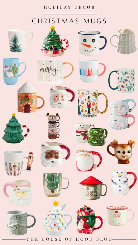 Christmas Archives Christmas Mug Collection, Holiday Mugs Diy, Fun Christmas Mugs, Christmas Mugs Diy, Brrr Basket, Christmas Mug Design, Xmas Mugs, Diy Christmas Mugs, Pink Christmas Tree Decorations