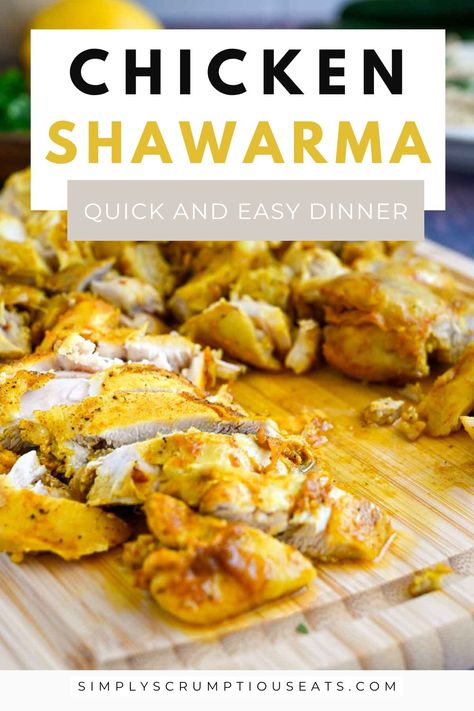 Cutting board of shawarma. Swarma Chicken Recipe, Easy Chicken Shawarma Recipe, Chicken Shwarma Recipe, Shawarma Chicken Recipe, Chicken Schwarma, Pasta Lunch Recipes, Chicken For Two, Dinner Ideas Low Carb, 30 Minute Meals Chicken