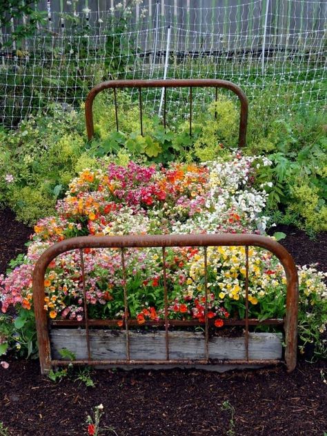 Sleepers in garden