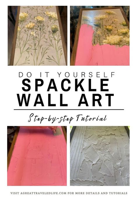 Drywall Mud Wall Art, Grout Canvas Art, Easy Diy Large Wall Art, Make Your Own Wall Art, Spackle Wall Art, Art Wishlist, Imperfect Art, Drywall Art, Diy Plaster