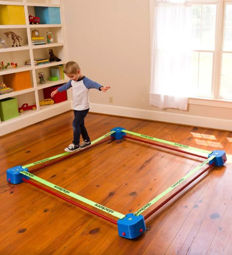 Slack Line, Kids Indoor Play, Backyard Trampoline, Play Cafe, Kids Climbing, Kids Gym, Indoor Gym, Business 101, Basement Makeover