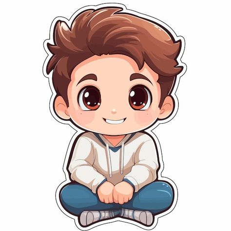 Vector cute kid illustration | Premium Vector #Freepik #vector #chibi #cartoon-vector #boy-character #male-cartoon Boy Illustration Character, Charectors Design, Chibi Boy Cute, Cartoon Art Boy, Boy Illustration Art, Little Boy Illustration, Cute Animation Cartoon, Male Chibi, Cute Boy Cartoon