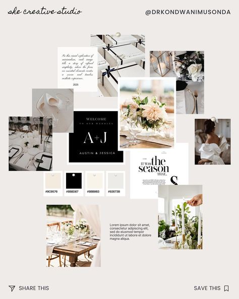 Too late for a moodboard Monday situation-ish? How cute is this mood-board for a Luxury event planner? How dreamy is the neutral-ish vibe that almost went boho 😅? Boho wouldn’t be a bad idea though 😍. Il be sharing more as the month rolls out - It’s wedding branding season 🥳 Cocktail Party Mood Board, Event Moodboard Ideas, Event Planner Mood Board, Wedding Planner Mood Board, Event Planner Branding, Planner Board, Wedding Branding, Bad Idea, Mood Board Inspiration