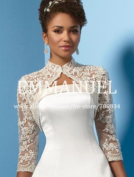 Evening Shrug Wedding Capes White Wedding Jackets High Neck Lace Bridal Bolero Long Sleeves J009 Wedding Dress Jacket, Bridal Bolero, Bolero Wedding, Bolero Dress, Lace Bolero, Mini Dress Outfits, Bridal Jacket, Wedding Jacket, فستان سهرة