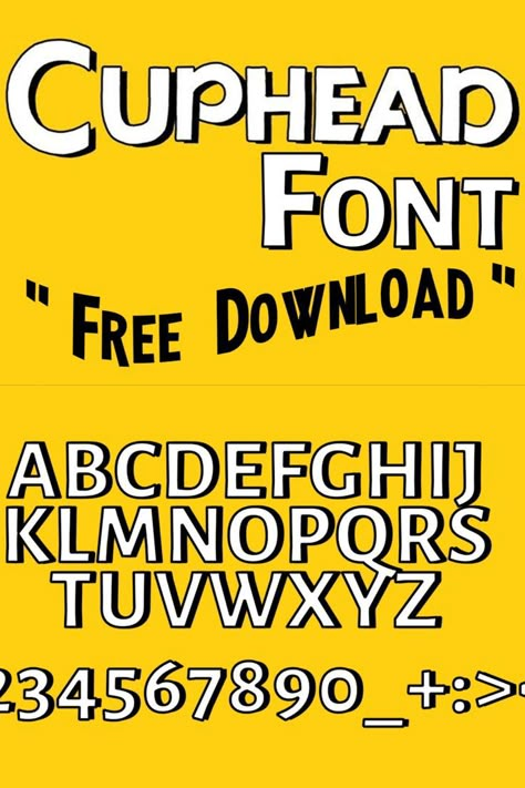 The Cuphead font is a custom font designed as an old comic book title. Alegreya Sans SC is a bold letter that is very similar to the Cuphead title font. These font type is best for funny and entertaining designing projects. Cuphead Aesthetic, Cuphead Birthday, Funny Fonts, Bubble Fonts Alphabet Graffiti, Letters Bubble, Comic Book Font, Font Arabic, Fonts Bubble, Font Numbers