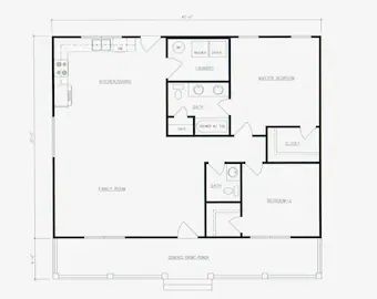 SimpleHousePlans - Etsy Floor Plan 2 Bedroom 2 Bath, 2 Bed 1.5 Bath Barndominium, 30 X 40 2 Bedroom House Plans, Shop House Plans 2 Bedroom, 32 X 32 House Plans, 24x 40 House Plans, House Plans Under 1200 Sq Ft Open Floor 2 Bedroom, 840 Sq Ft House Plans, 25 By 40 House Plans