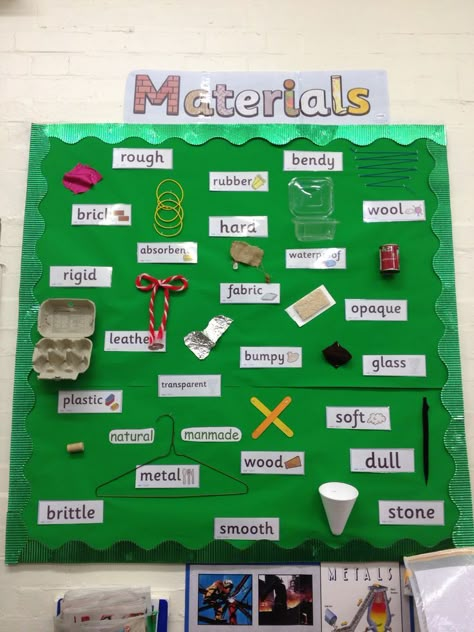 Year 2 Science Materials, Year 1 Science Display, Science Displays Primary, Properties Of Materials Kindergarten, Science Materials Display, Year 2 Science Display, Teaching Materials Science, Year 1 Science, Science Materials