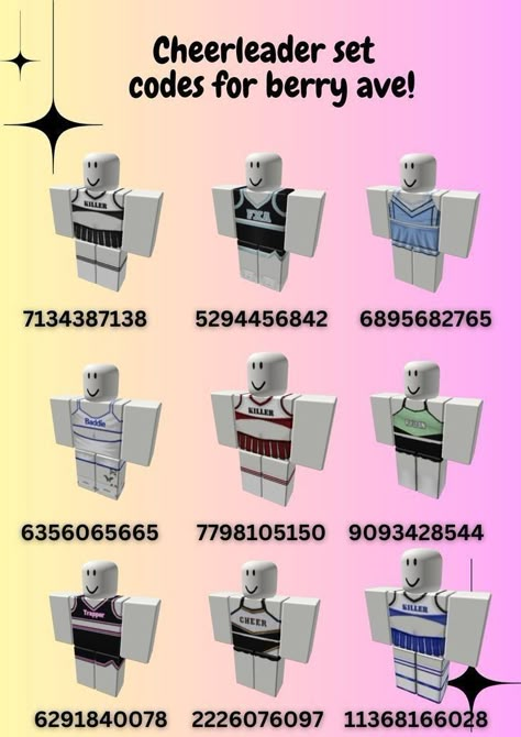 Cheerleader Codes Berry Ave, Cheerleading Outfits Berry Avenue Codes, Berry Avenue Roleplay Ideas, Hair Codes For Berry Ave, Blonde Hair Codes, Codes For Berry Ave, Roblox Sets, Code Clothing, Code Clothes