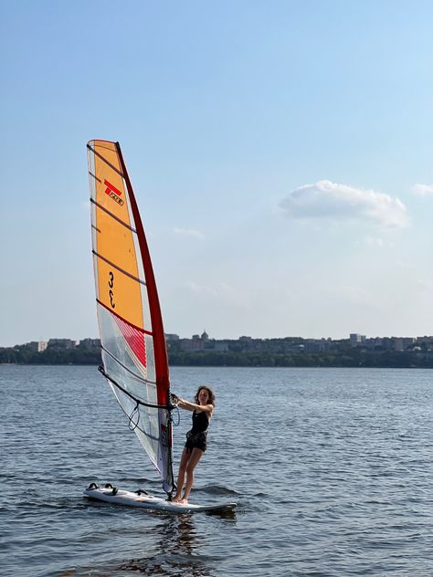 windsurfing, sail, techno293, girl, waves Windsurfing Aesthetic, Wind Surfing, Paradise On Earth, Windsurfing, Summer 24, Small Things, Photography Inspo, Water Sports, Summer 2024