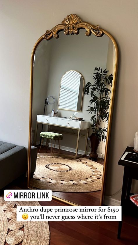 Sam's Club - Wholesale Prices on … curated on LTK Mirror In Sunroom, Ornate Mirror Bedroom, Floor Length Vintage Mirror, Mirror Wall Decor Antique, Floor Mirror On Wall, Big Sectional Living Room Cozy, Anthropologie Mirror Decor, Ornate Mirror Living Room, Primrose Mirror Living Room