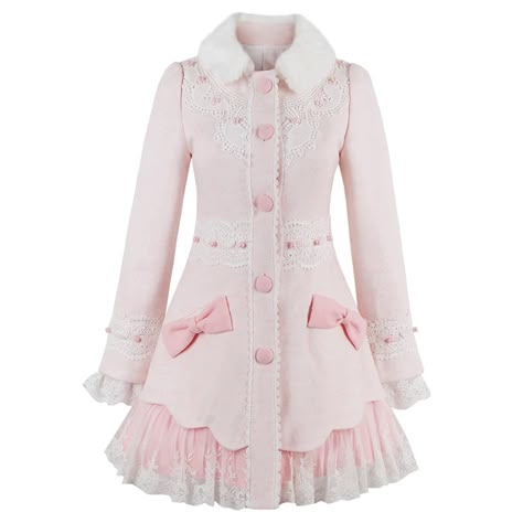 Cute Coats, Dr Wardrobe, Pink Coat, Dr Closet, Doll Fashion, Pink Outfits, Pretty Clothes, J Fashion, Dream Style