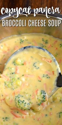 Potato Soup With Broccoli And Cheese, Panera Broccoli And Cheese Soup Instapot, Copycat Olive Garden Broccoli Cheddar Soup, Cheeses Broccoli Soup, Recipes With Sliced Cheese, Broccoli Cheese Soup Mcallister, Easy Affordable Crockpot Meals, Broxxoli Cheese Soup, Guada Cheese Recipes