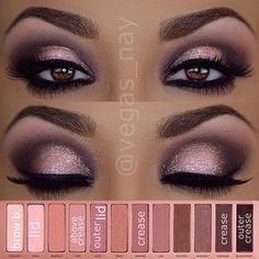 .@vegas_nay | Steps to Naked Palette 3 eyeshadows 1.) prime eyes and... | Webstagram - the best Instagram viewer Party Makeup Brown Eyes, Best Drugstore Eyeshadow, Drugstore Eyeshadow Palette, Matte Make Up, Drugstore Eyeshadow, Maquillage On Fleek, Make Up Designs, Smink Inspiration, Beauty Make-up