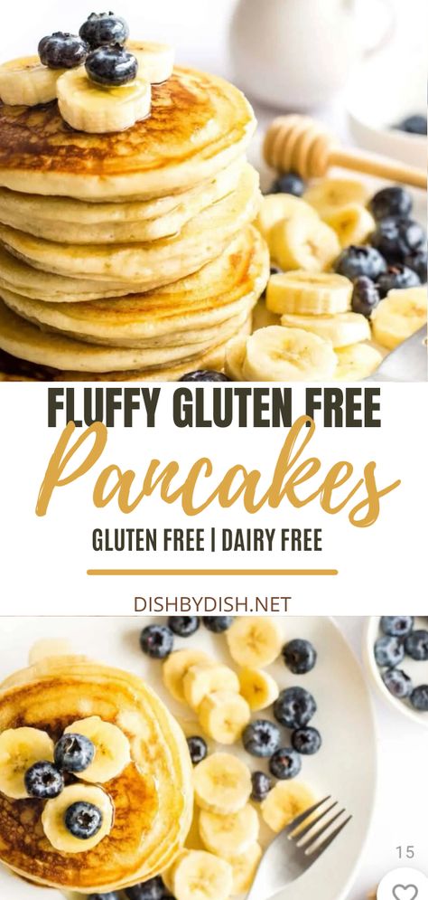 Gluten Free Pancakes For One, Homemade Gf Pancakes, Gf Flour Pancakes, Pancakes With Gluten Free Flour, How To Make Gluten Free Pancakes, Gf Df Pancake Recipe, Gluten Free Dairy Free Pancakes Easy, Gluten Free Dairy Free Pancake Recipe, Gluten Free Dairy Free Egg Free Pancakes