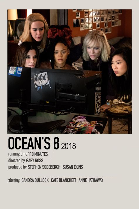 minimalistic polaroid poster made by @wcnderlcnd (me) Oceans 8 Movie Poster, Movies Polaroid, Show Polaroid Poster, Movie Polaroid Posters, Movie Polaroids, Ocean's Eight, Oceans Eight, Polaroid Movie Poster, Indie Movie Posters