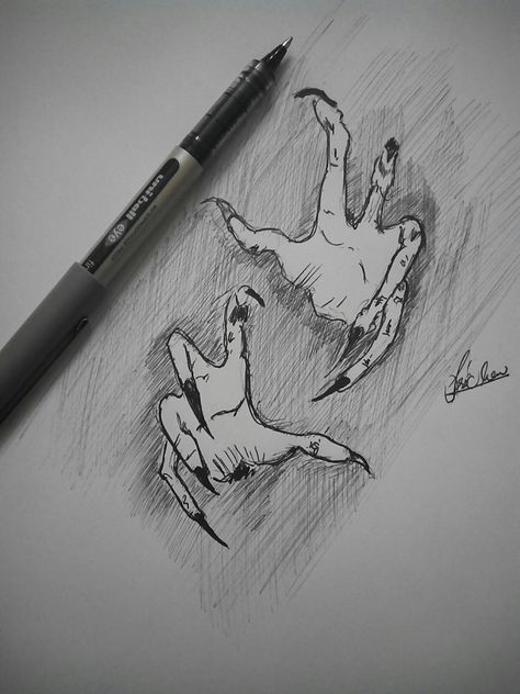 Scary hands , evil , spookyhands Hand Reaching Out Drawing, Scary Hands, Hand Art Projects, Creepy Hand, Monster Hands, Arm Drawing, Hands Reaching Out, Scary Drawings, Creepy Drawings